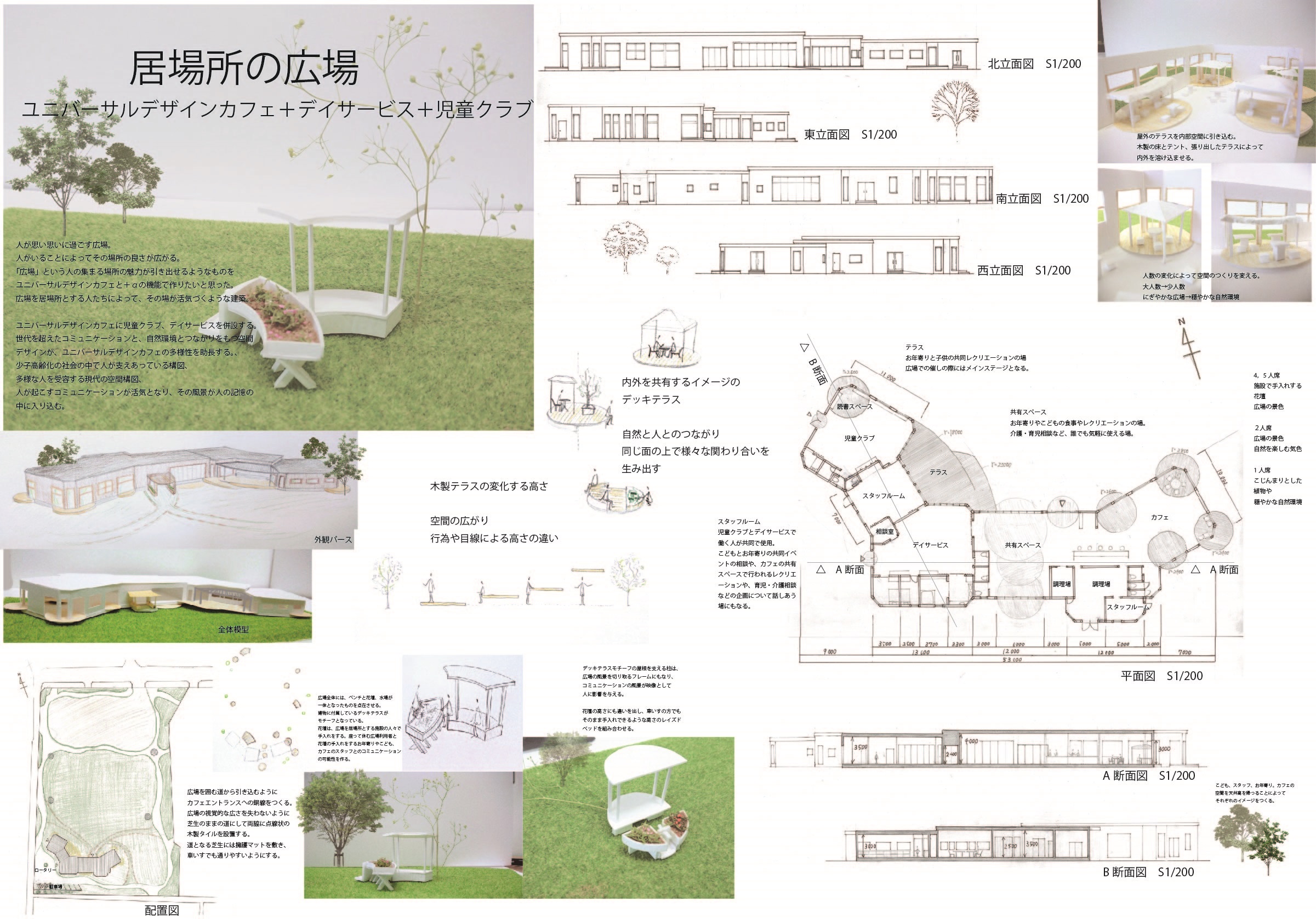 建築設計製図Ⅱ ユニバーサルデザインカフェ+α｜ニュース｜トピックス